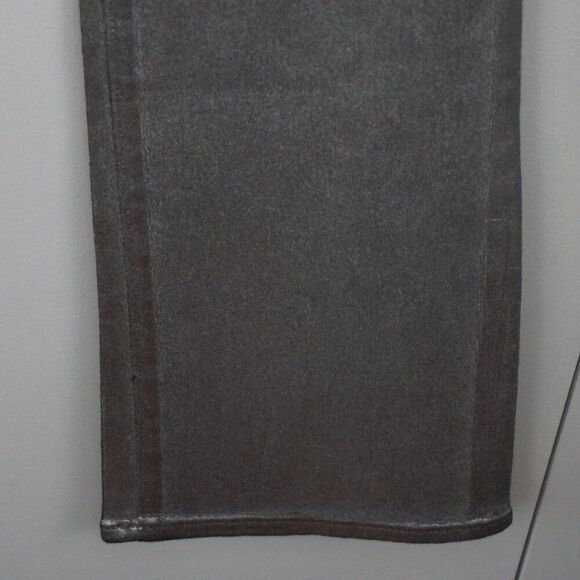 New Joe's Jeans Hi (rise) Honey Curvy Coated Bootcut Jeans in Gunmetal size 29 - Picture 7 of 16